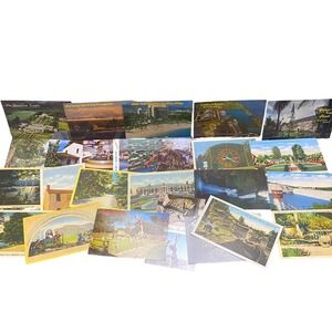 Vintage Travel Postcards Hawaii Michigan Scenic Souvenir Ephemera Lot of 25